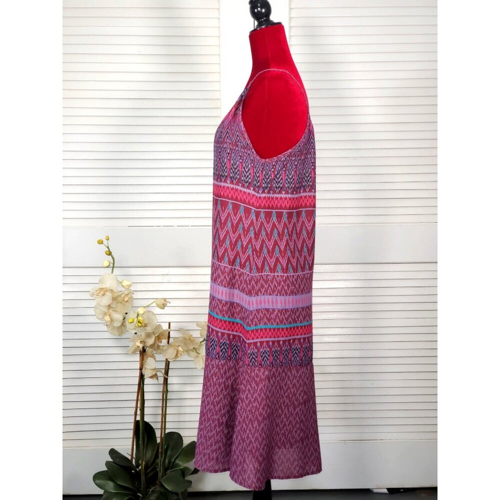 Prana Women's Black Cherry Laurel Nari  Tribal Pattern Dress Size X-Small 1533 - Picture 6 of 9